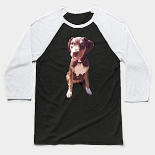 Xena the Brown Mutt Puppy Baseball T-Shirt